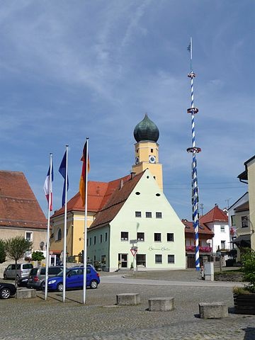 Marktplatz in Schwarzach - Schwarzach in der ErlebnisRegion Bayerischer Wald