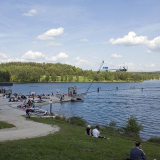 Steinberger See mit Wasserskianlage - Steinberger See in der ErlebnisRegion Bayerischer Wald
