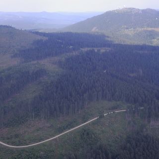 Luftaufnahme vom Großen Arber - Großer Arber in der ErlebnisRegion Bayerischer Wald